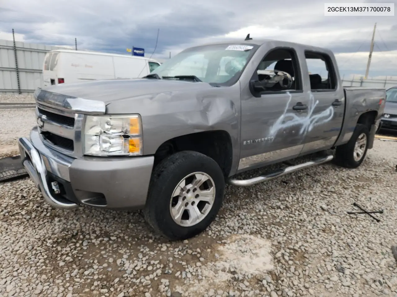 2GCEK13M371700078 2007 Chevrolet Silverado K1500 Crew Cab