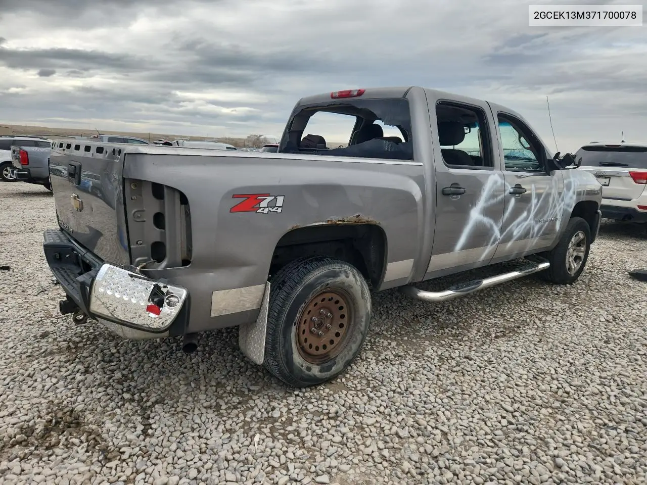 2GCEK13M371700078 2007 Chevrolet Silverado K1500 Crew Cab