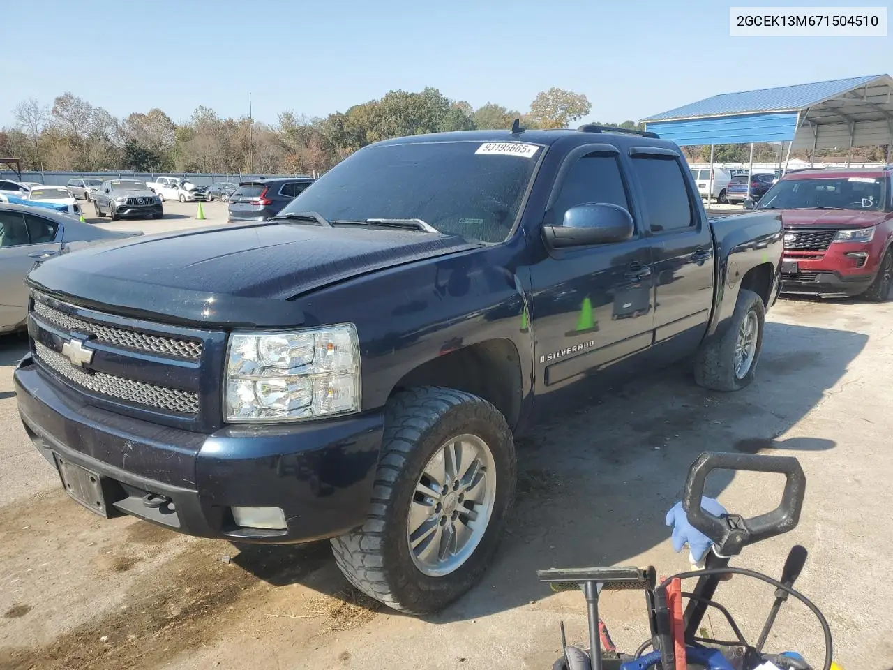 2GCEK13M671504510 2007 Chevrolet Silverado K1500 Crew Cab