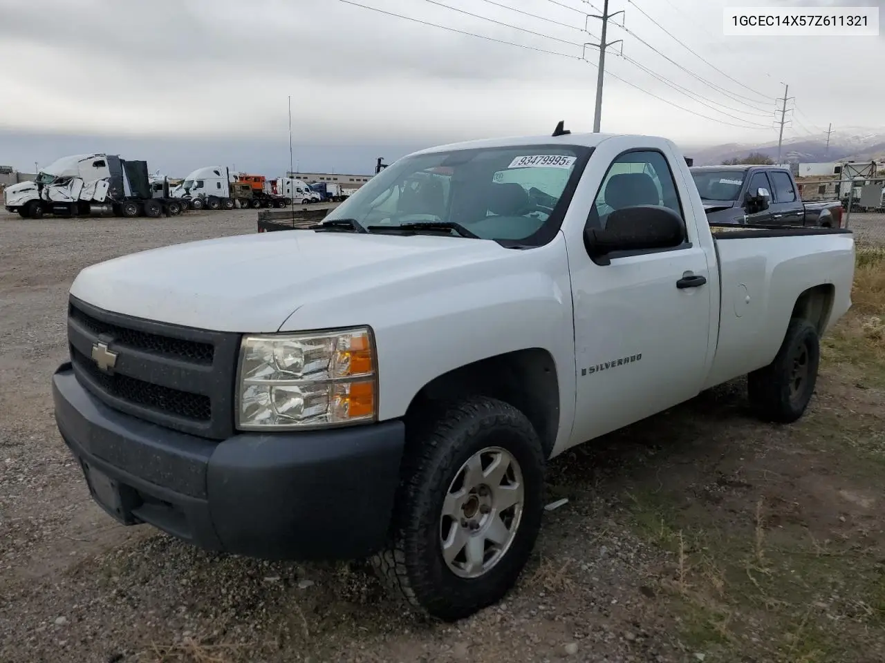 1GCEC14X57Z611321 2007 Chevrolet Silverado C1500 Classic