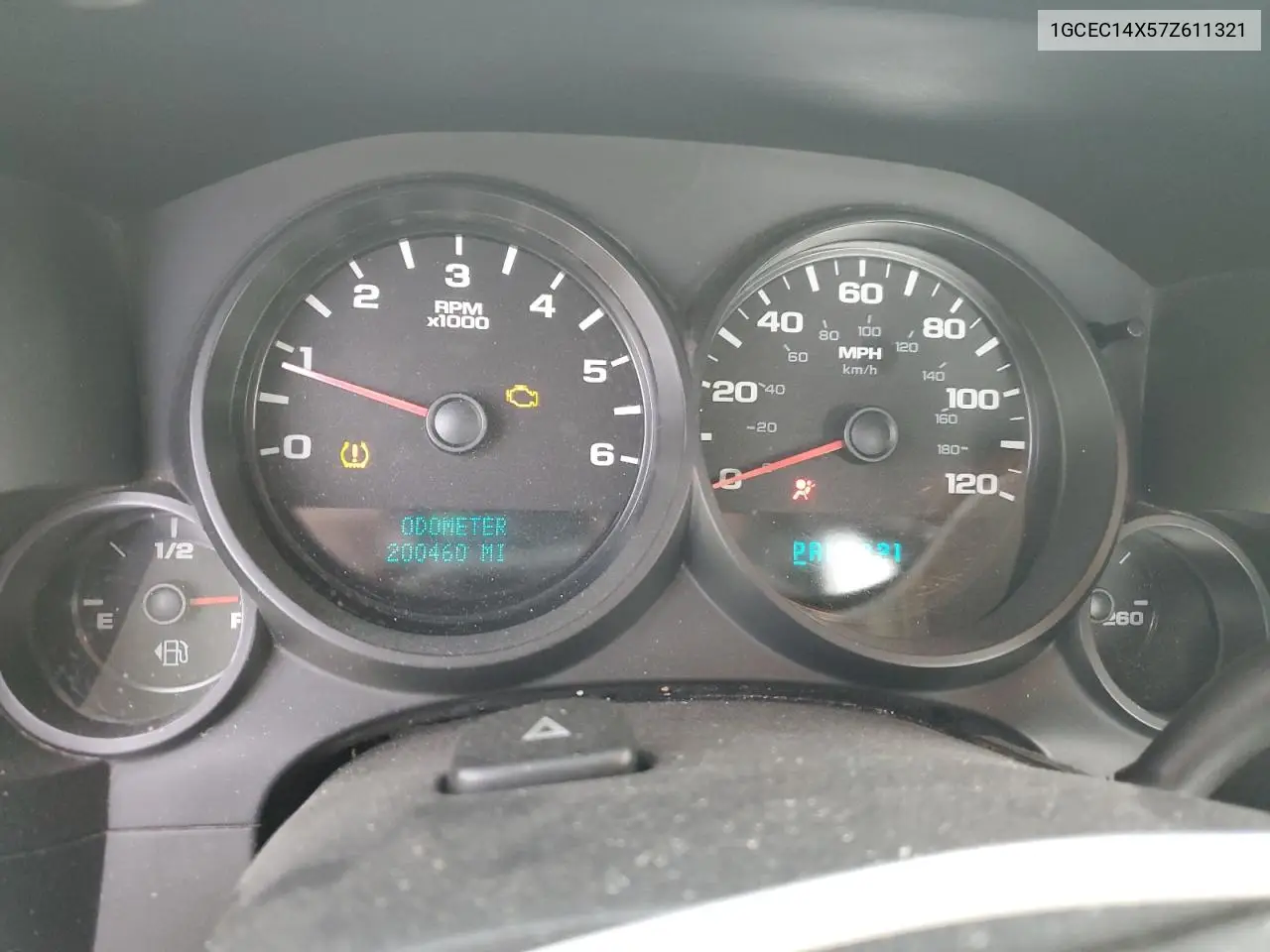 1GCEC14X57Z611321 2007 Chevrolet Silverado C1500 Classic