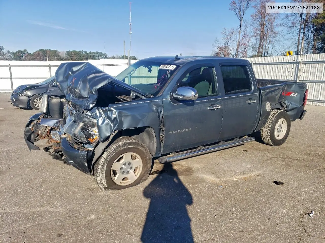 2GCEK13M271521188 2007 Chevrolet Silverado K1500 Crew Cab