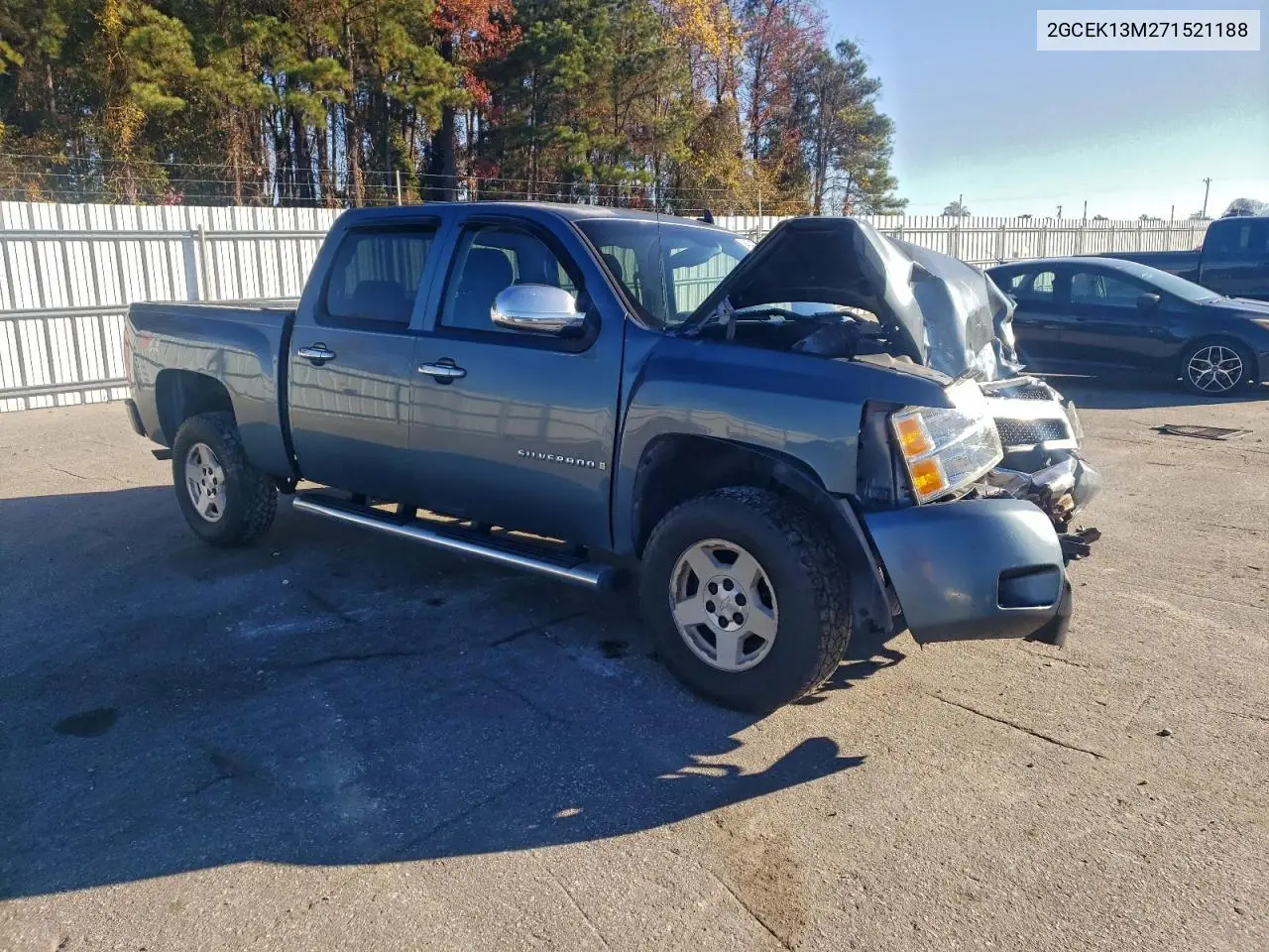 2GCEK13M271521188 2007 Chevrolet Silverado K1500 Crew Cab