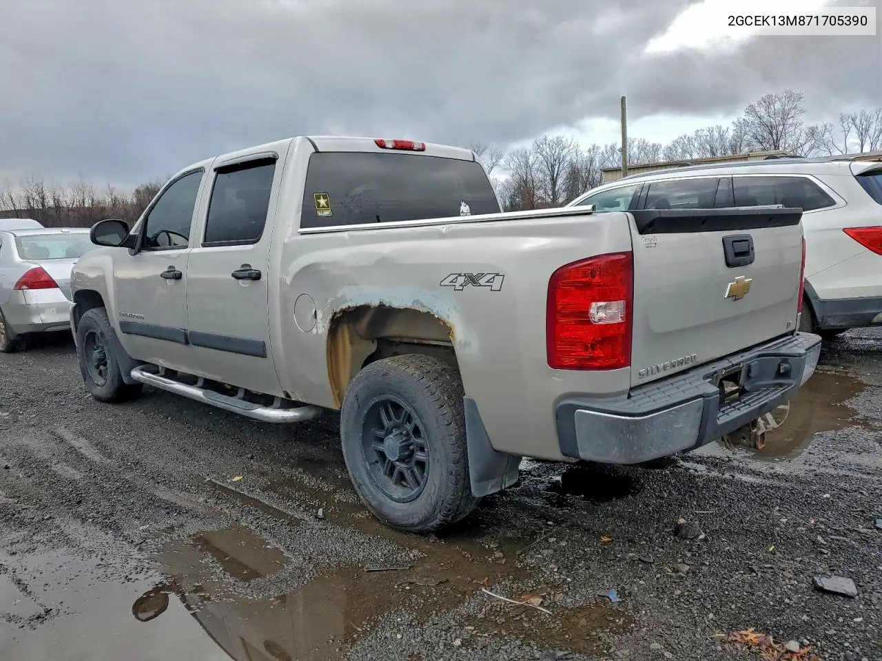 2GCEK13M871705390 2007 Chevrolet Silverado K1500 Crew Cab