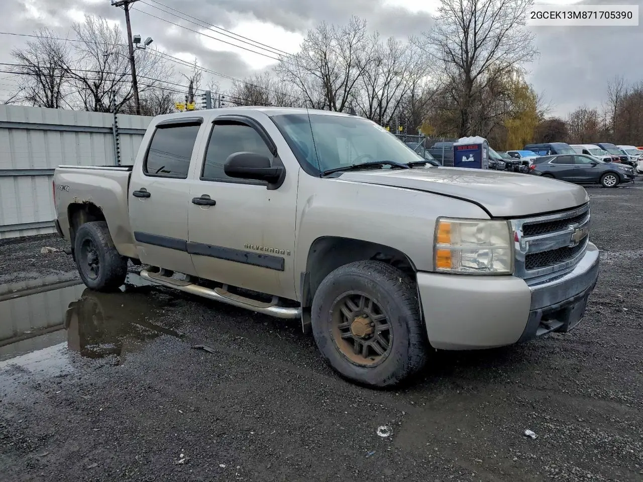 2GCEK13M871705390 2007 Chevrolet Silverado K1500 Crew Cab
