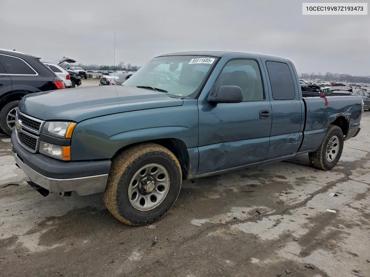 1GCEC19V87Z193473 2007 Chevrolet Silverado C1500 Classic