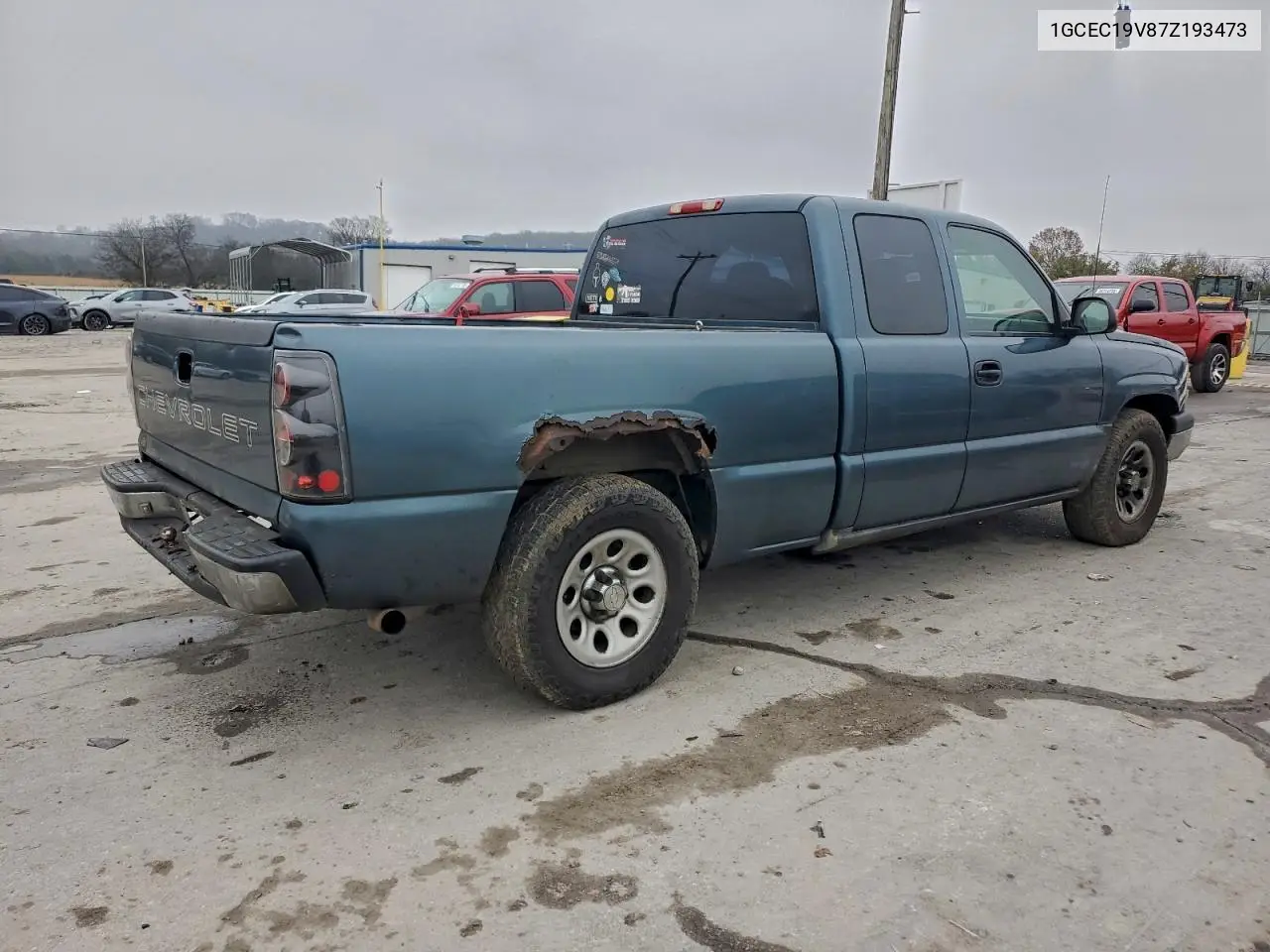 1GCEC19V87Z193473 2007 Chevrolet Silverado C1500 Classic