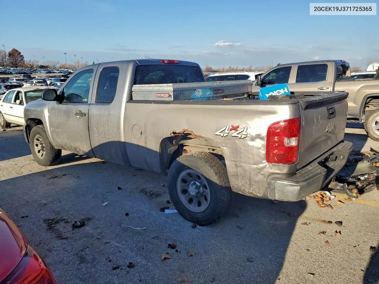 2GCEK19J371725365 2007 Chevrolet Silverado K1500