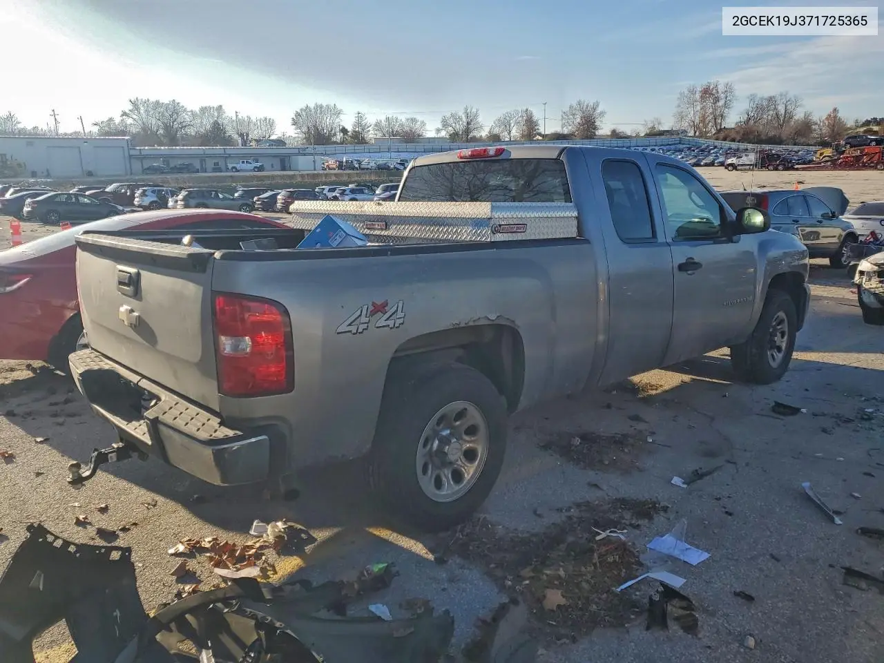 2GCEK19J371725365 2007 Chevrolet Silverado K1500