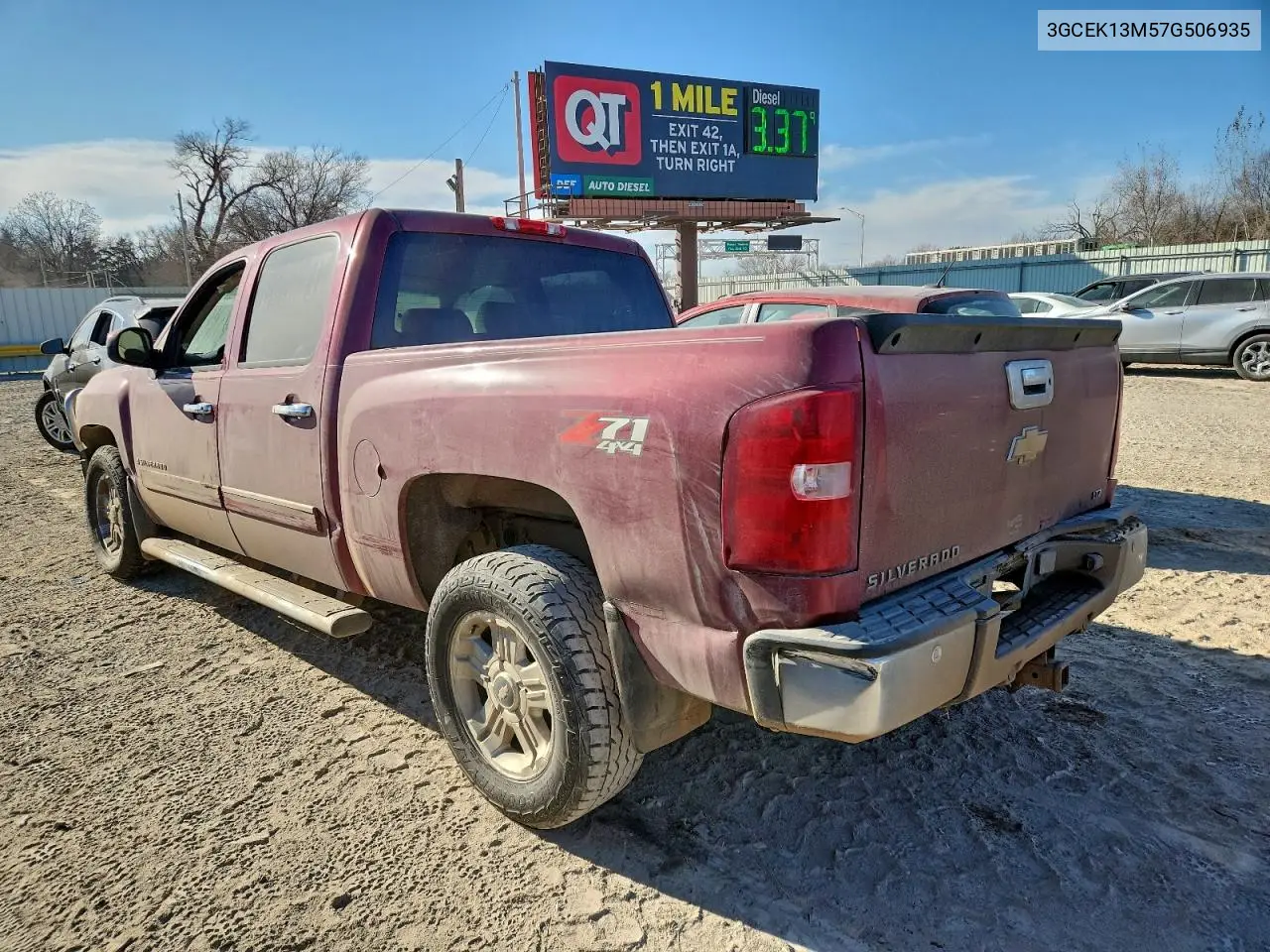 3GCEK13M57G506935 2007 Chev Silverado K1500 Crew Cab
