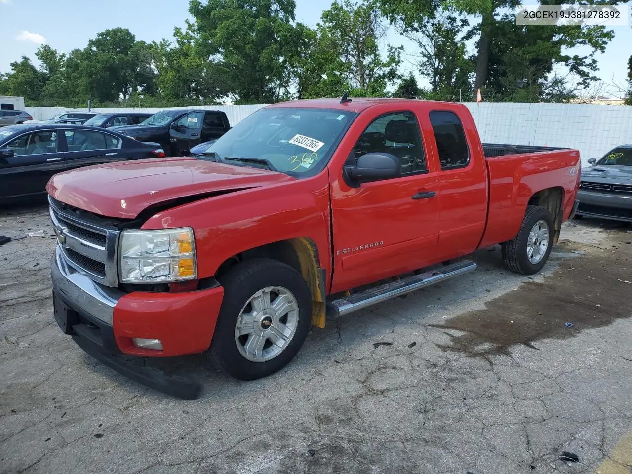 2GCEK19J381278392 2008 Chevrolet Silverado K1500