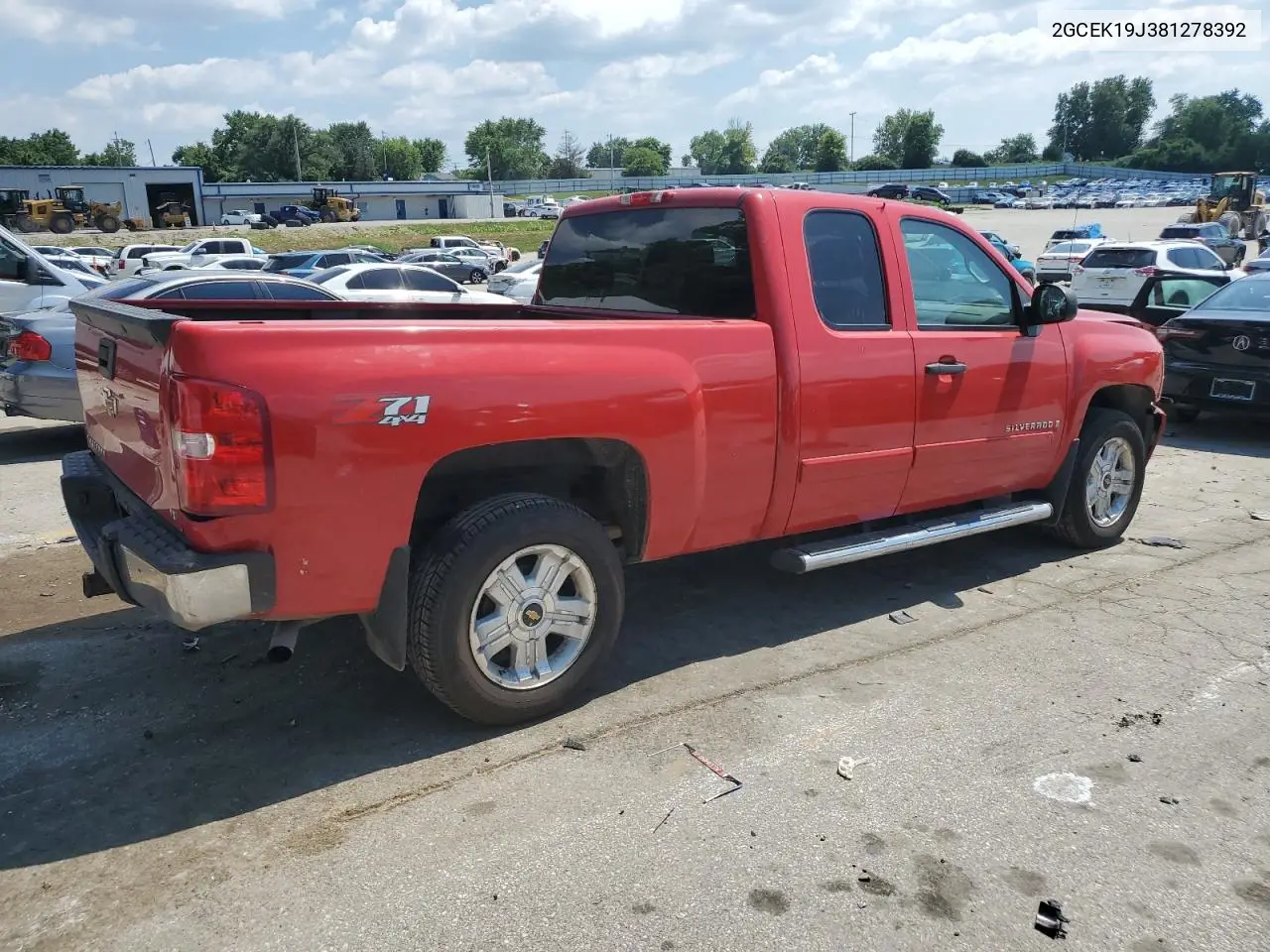 2GCEK19J381278392 2008 Chevrolet Silverado K1500