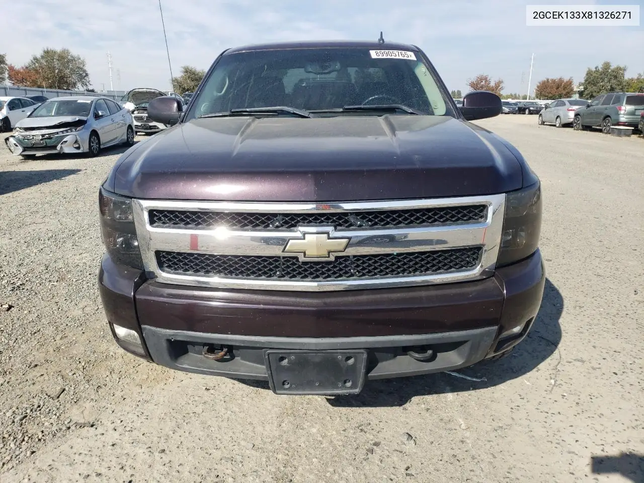 2GCEK133X81326271 2008 Chevrolet Silverado K1500