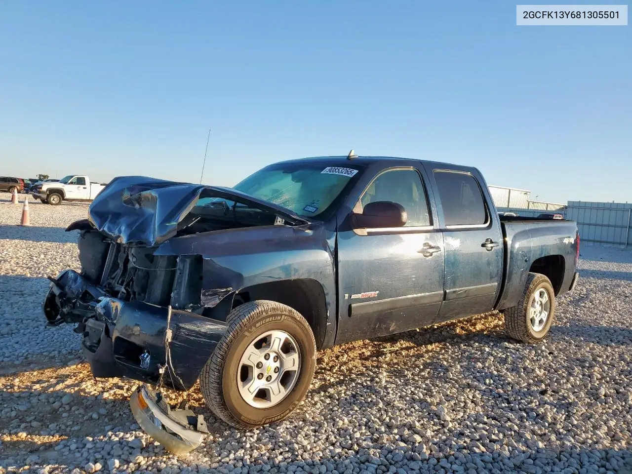 2GCFK13Y681305501 2008 Chevrolet Silverado K1500