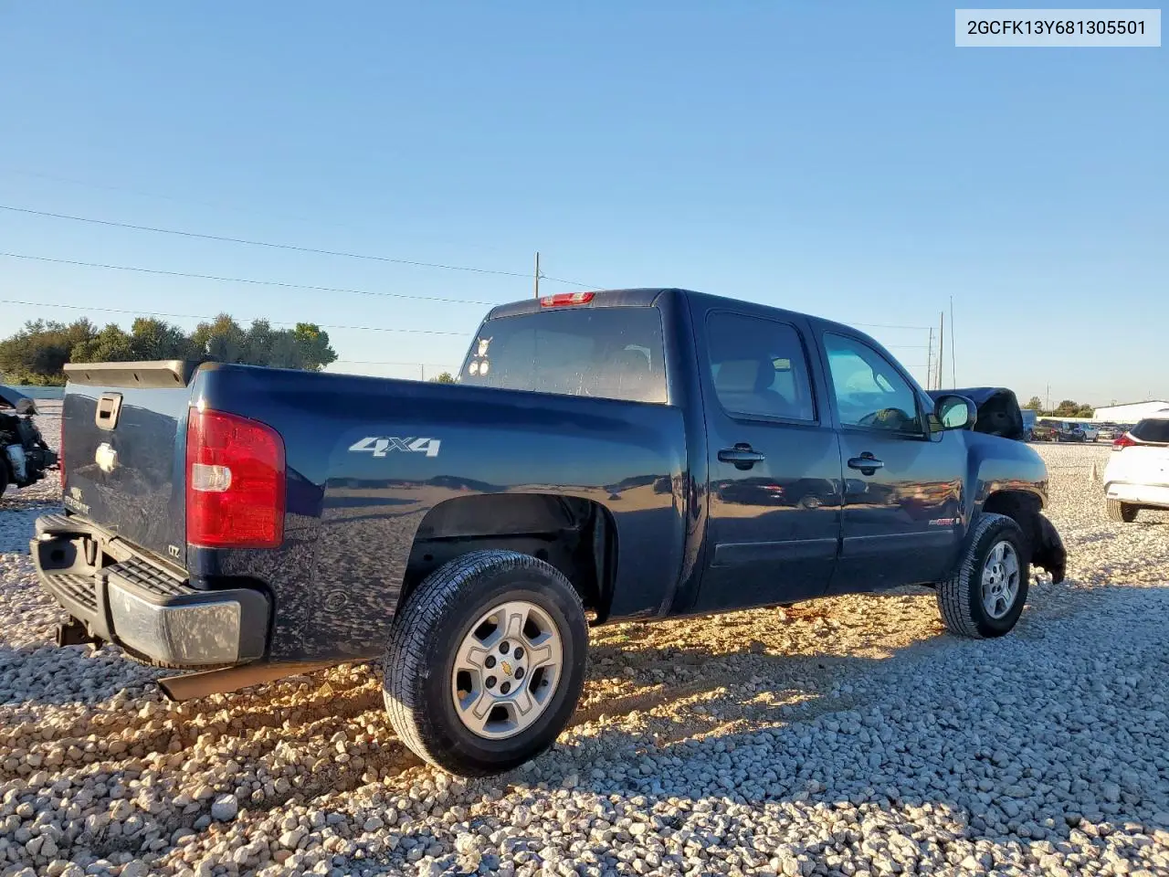 2GCFK13Y681305501 2008 Chevrolet Silverado K1500