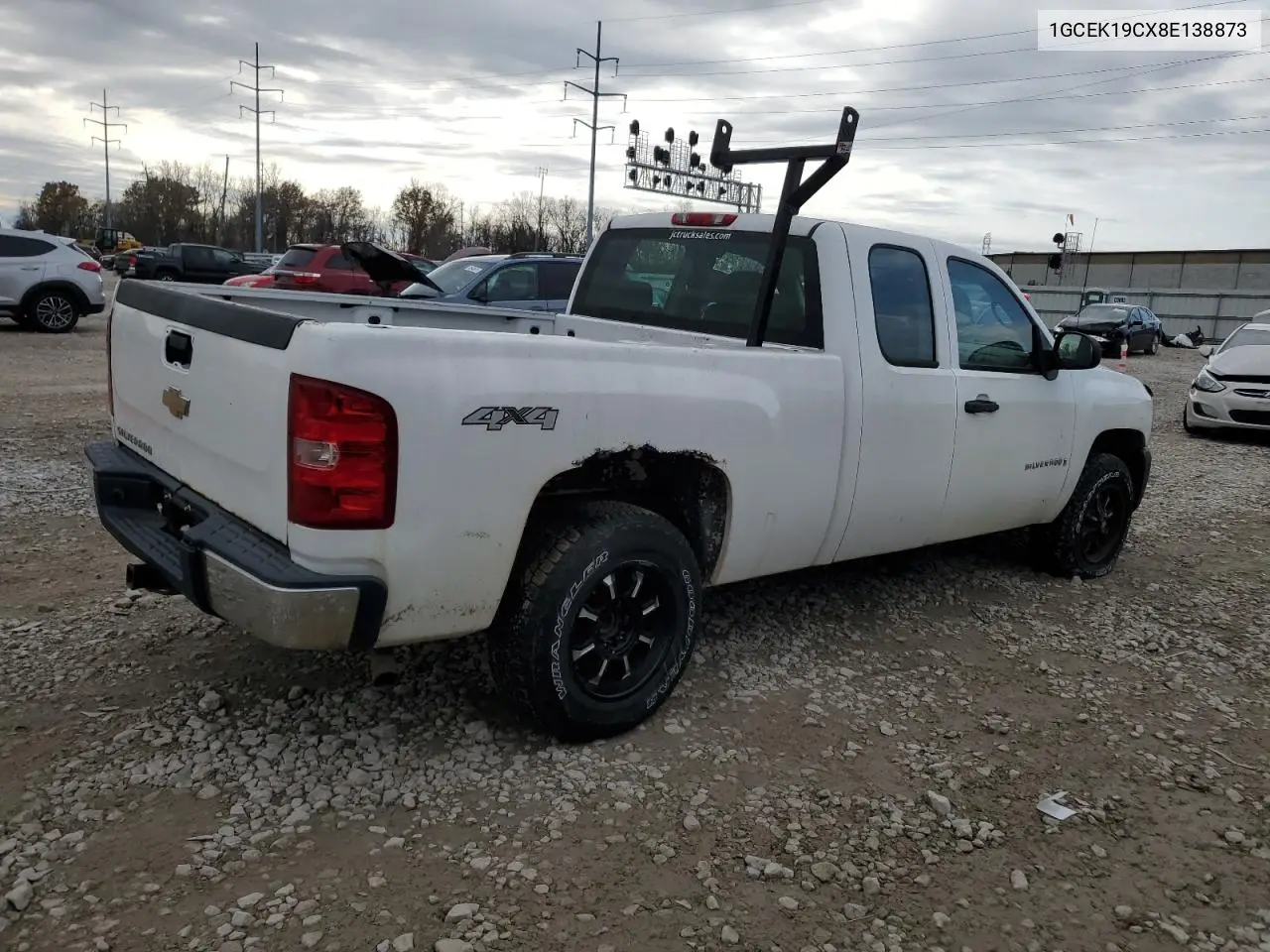 1GCEK19CX8E138873 2008 Chevrolet Silverado K1500