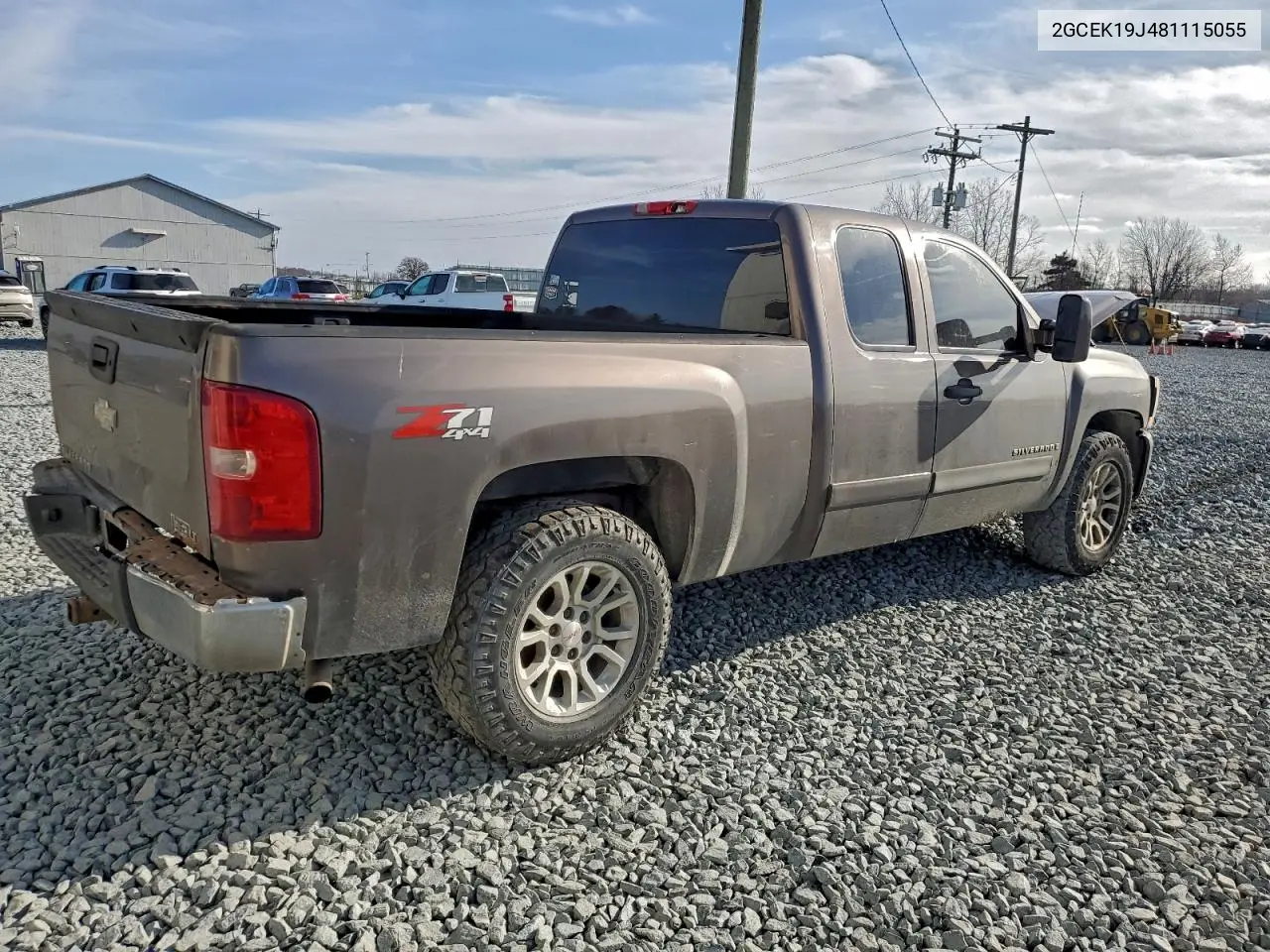 2GCEK19J481115055 2008 Chevrolet Silverado K1500