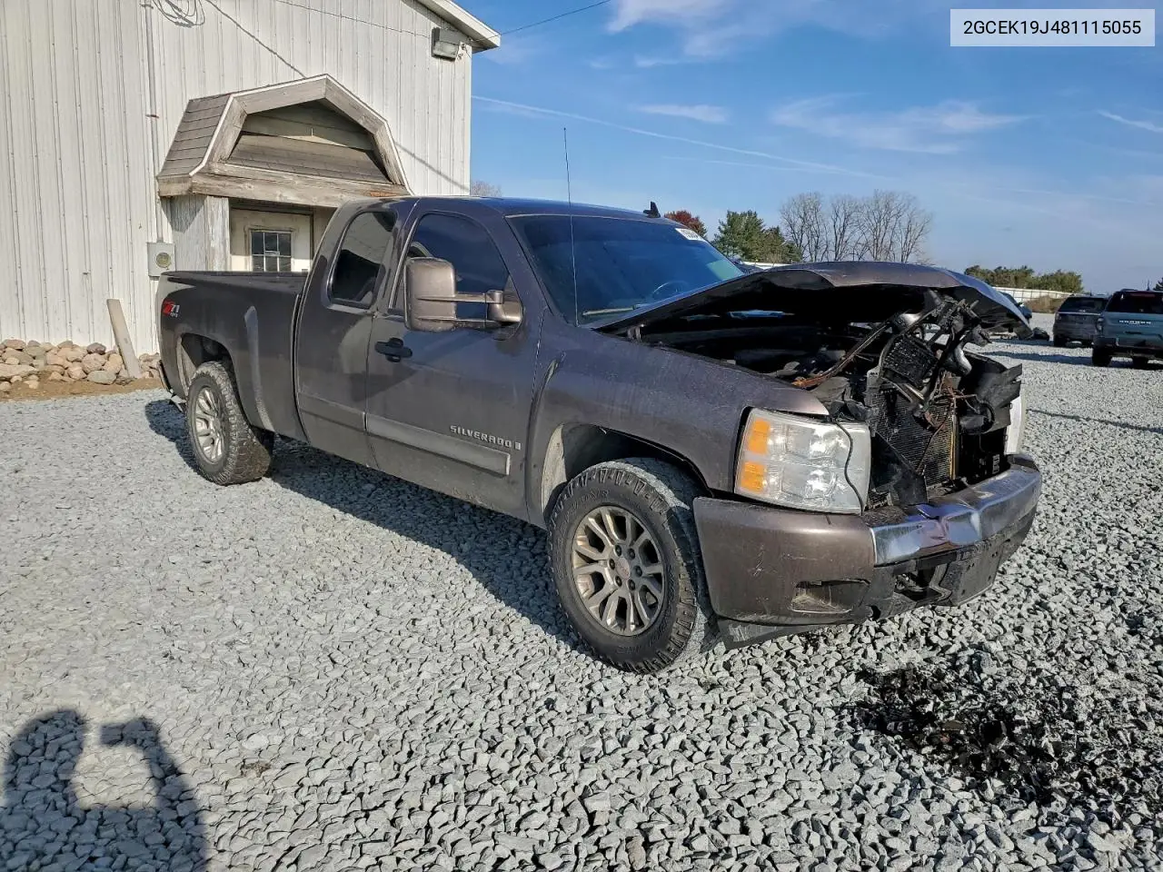 2GCEK19J481115055 2008 Chevrolet Silverado K1500