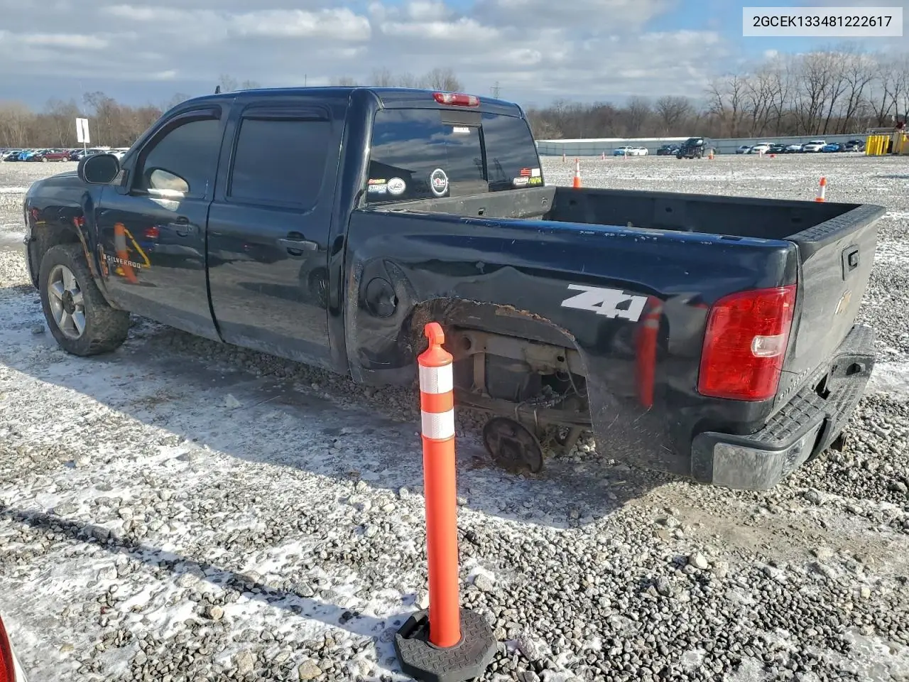 2GCEK133481222617 2008 Chevrolet Silverado K1500