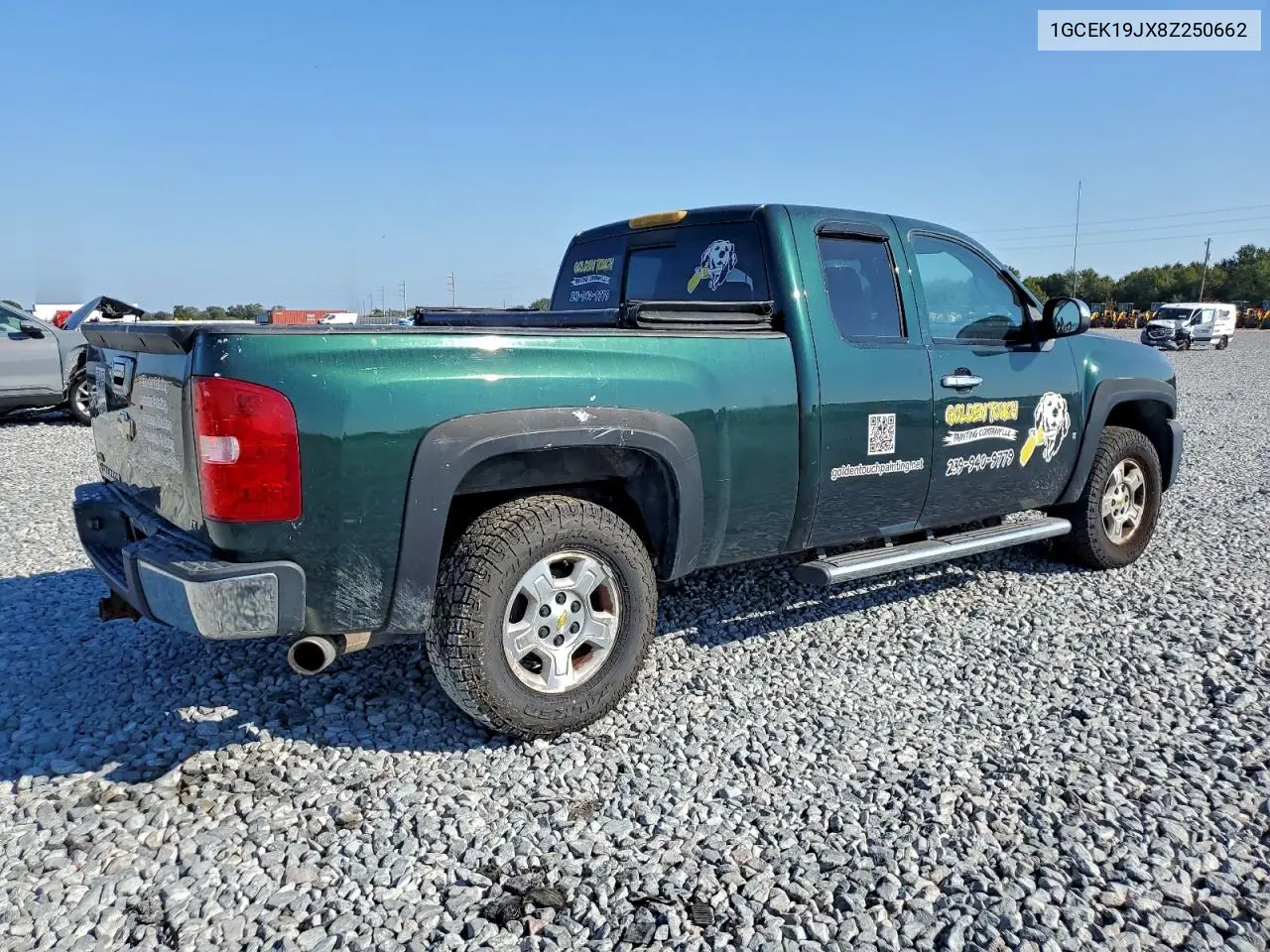 1GCEK19JX8Z250662 2008 Chevrolet Silverado K1500