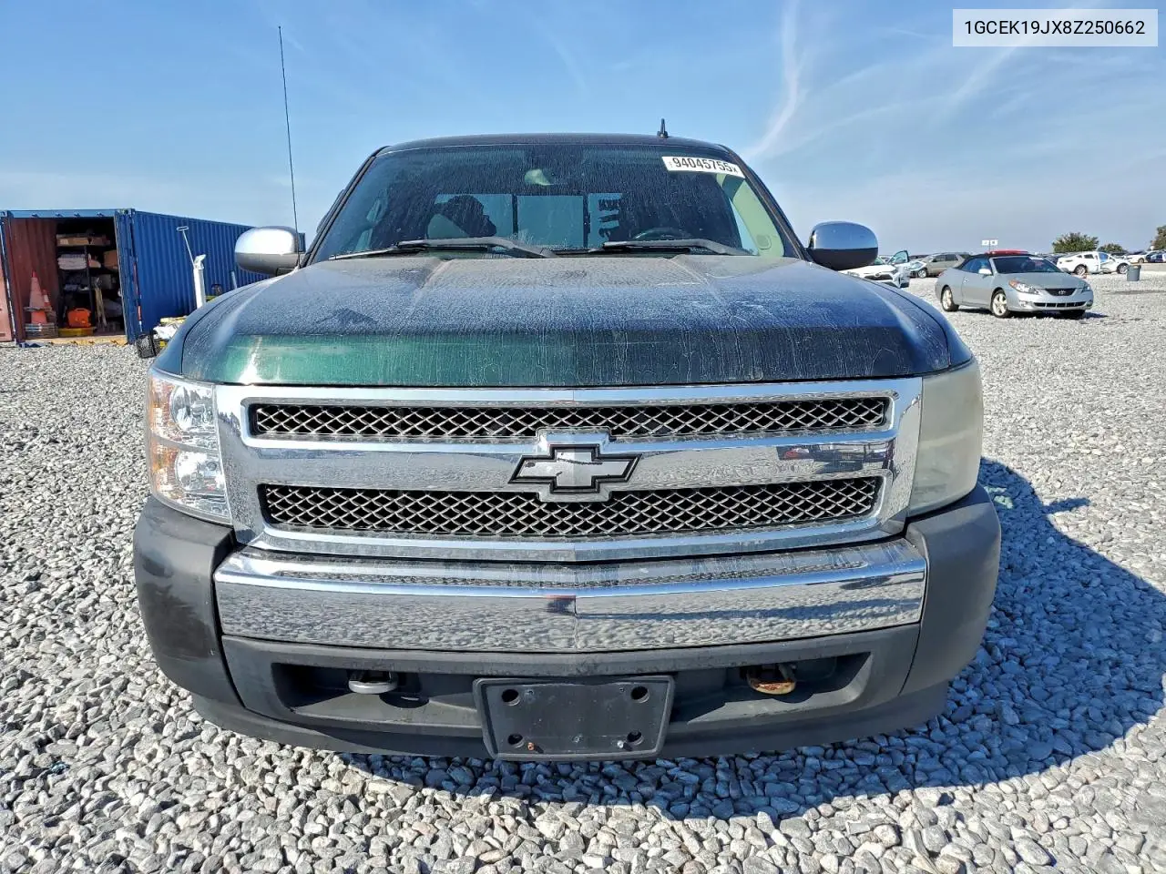 1GCEK19JX8Z250662 2008 Chevrolet Silverado K1500