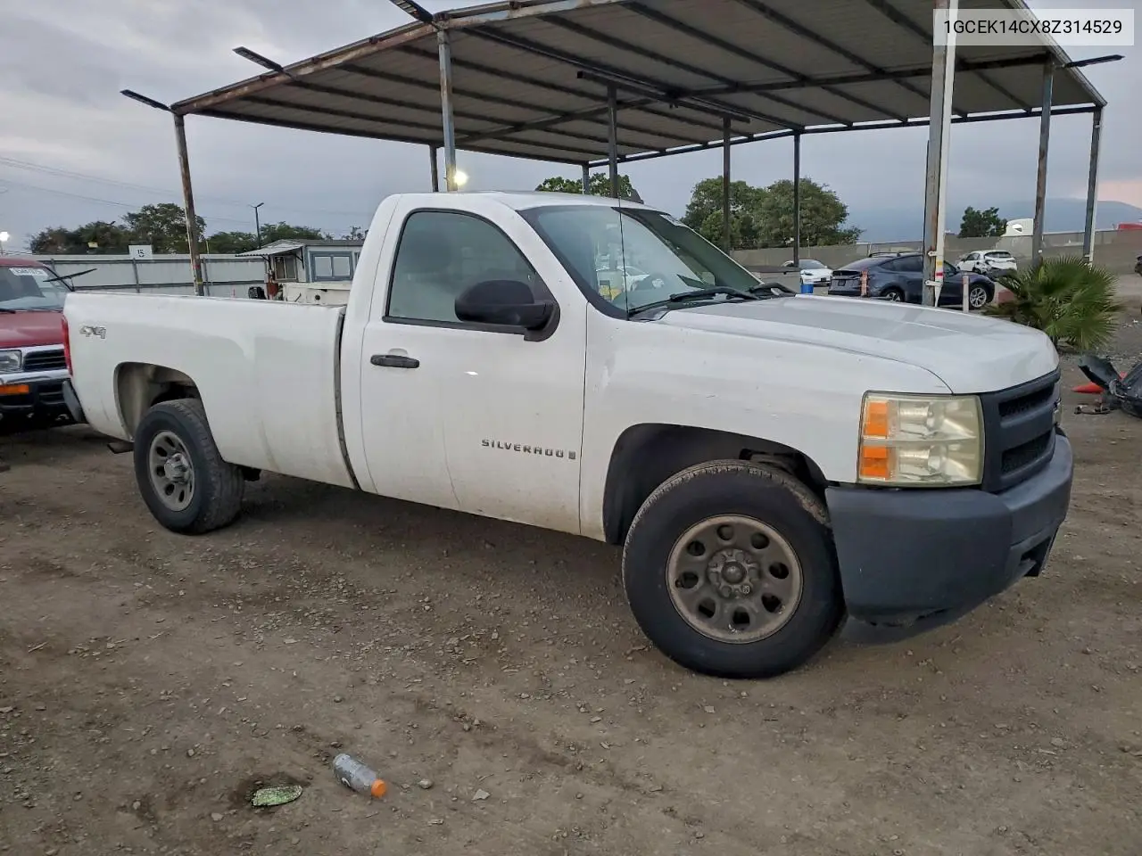 1GCEK14CX8Z314529 2008 Chevrolet Silverado K1500