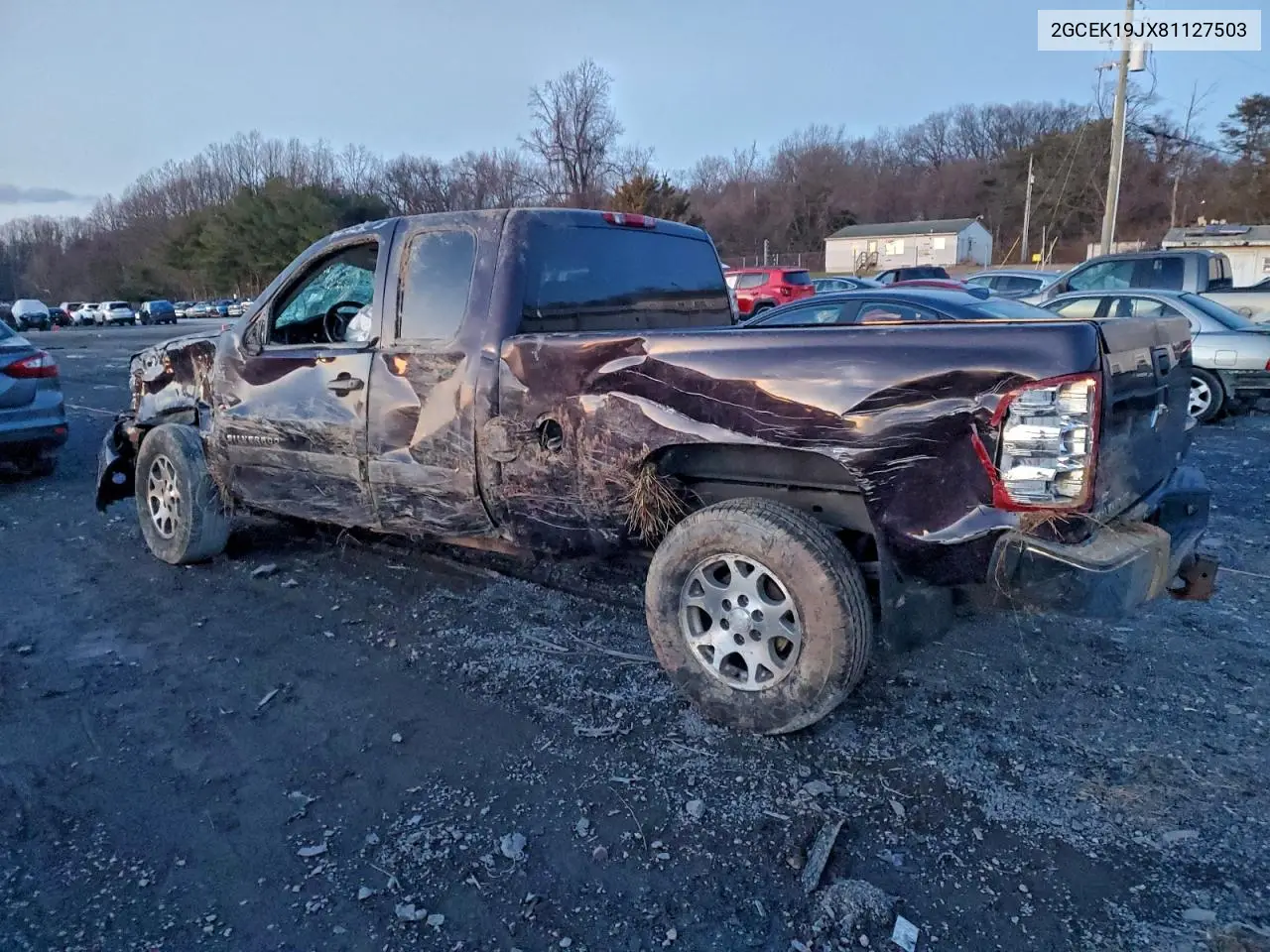 2GCEK19JX81127503 2008 Chevrolet Silverado K1500