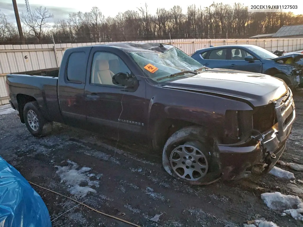 2GCEK19JX81127503 2008 Chevrolet Silverado K1500