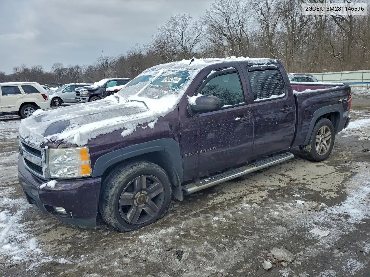 2GCEK13M281146596 2008 Chevrolet Silverado K1500