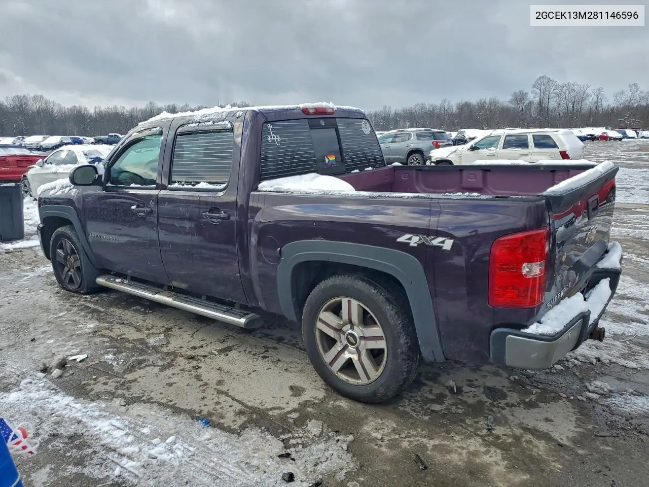 2GCEK13M281146596 2008 Chevrolet Silverado K1500