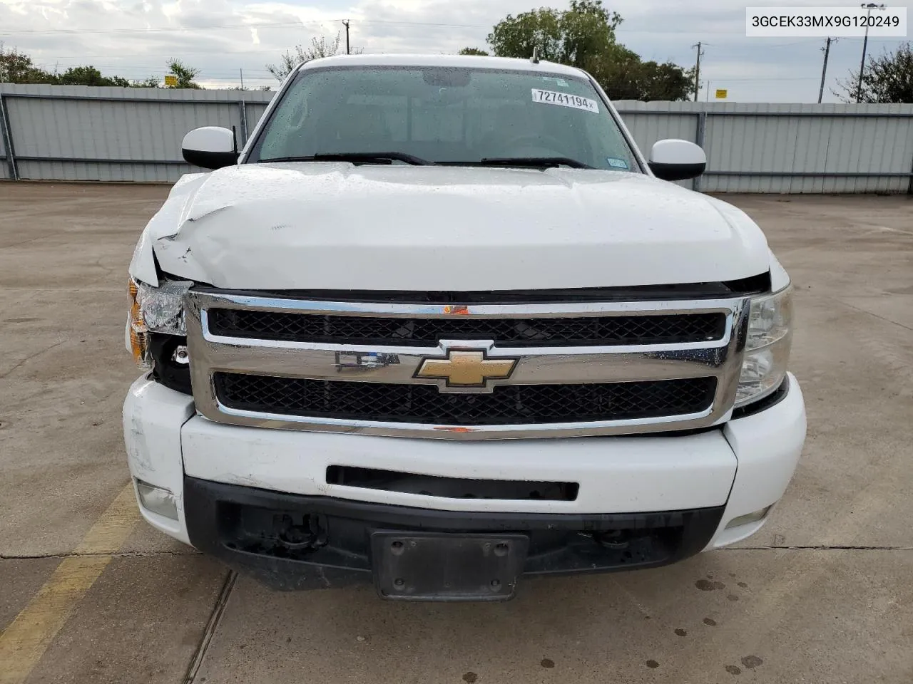 2009 Chevrolet Silverado K1500 Ltz VIN: 3GCEK33MX9G120249 Lot: 72741194