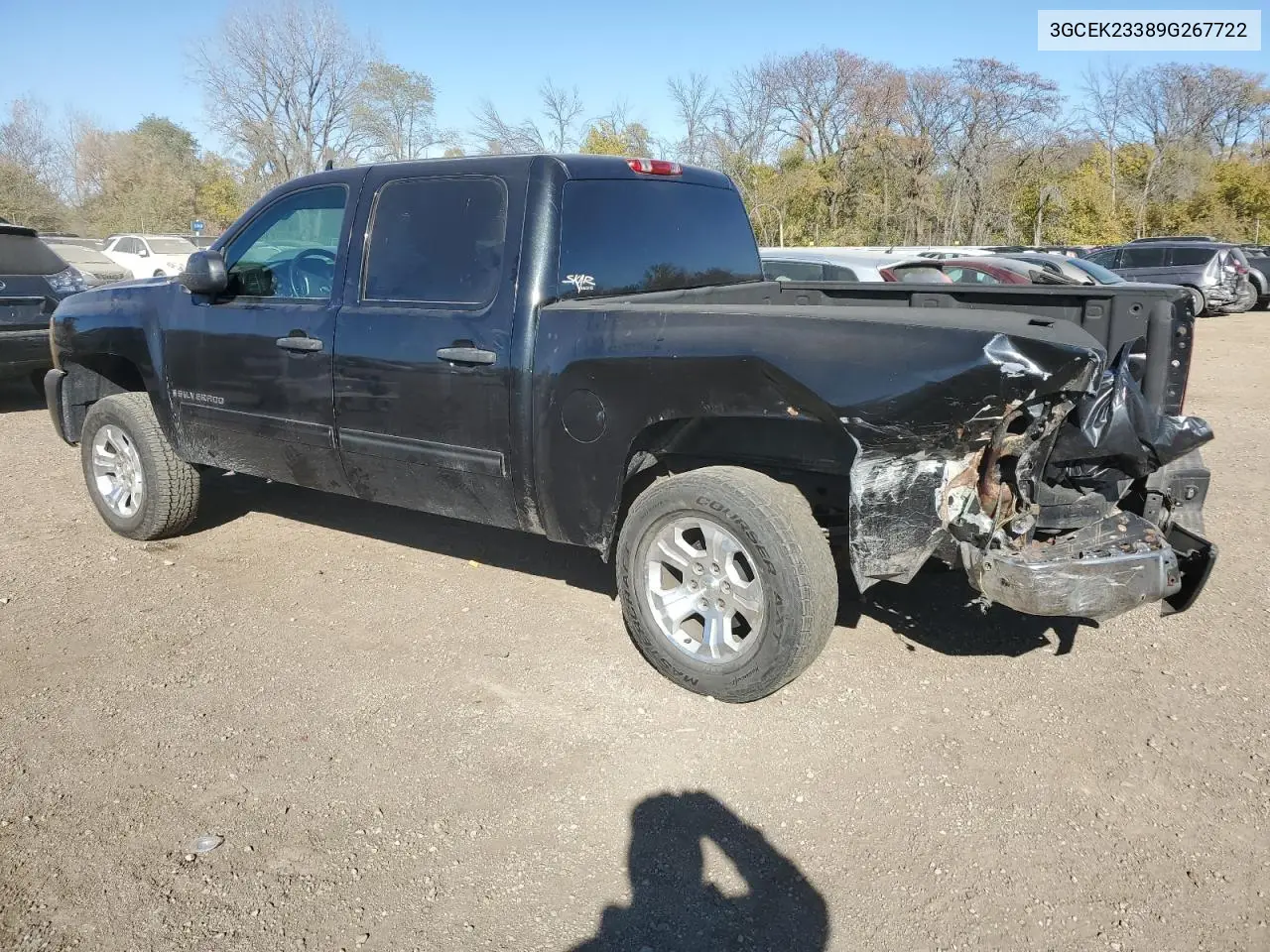 3GCEK23389G267722 2009 Chevrolet Silverado K1500 Lt