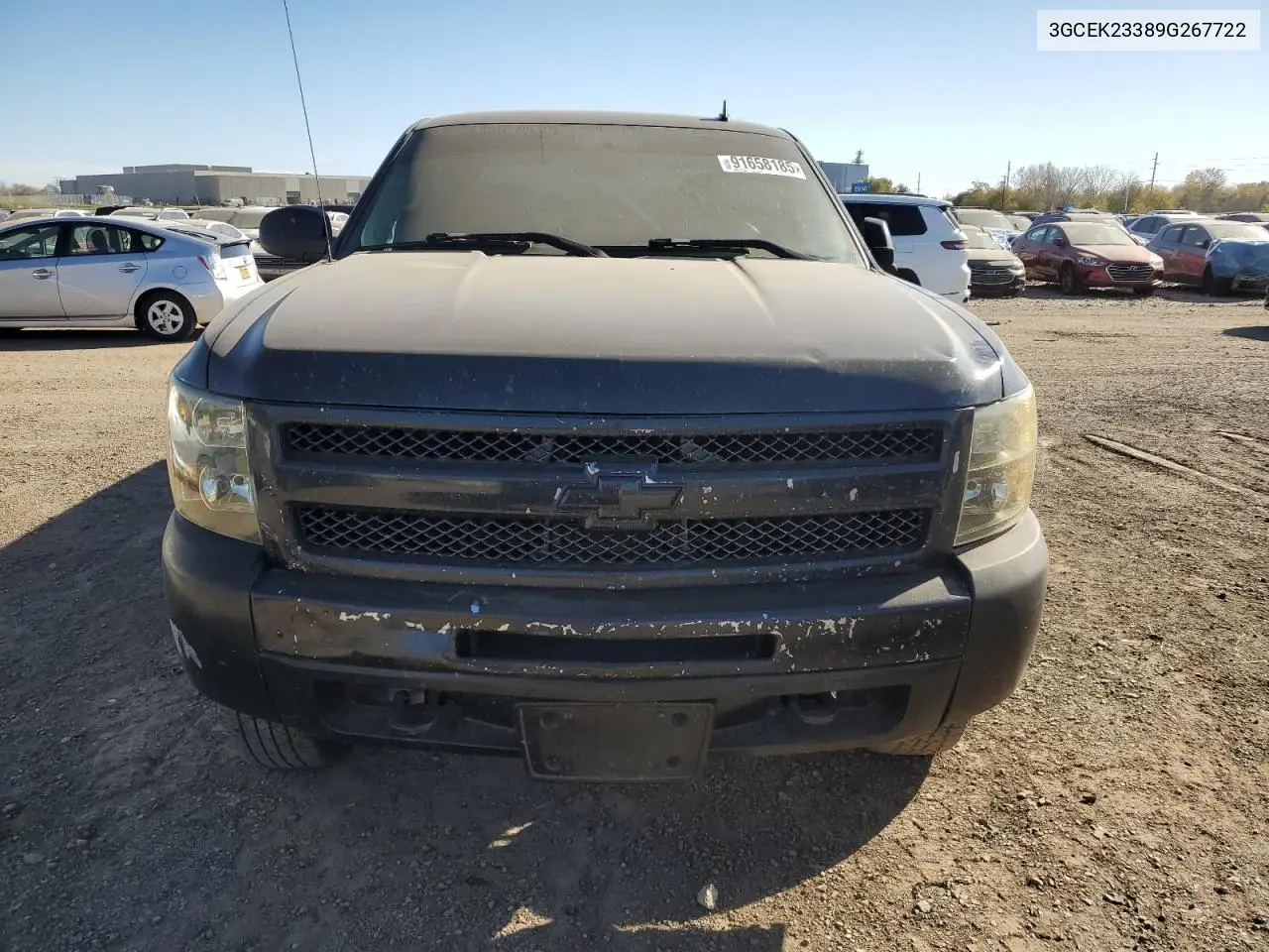 3GCEK23389G267722 2009 Chevrolet Silverado K1500 Lt