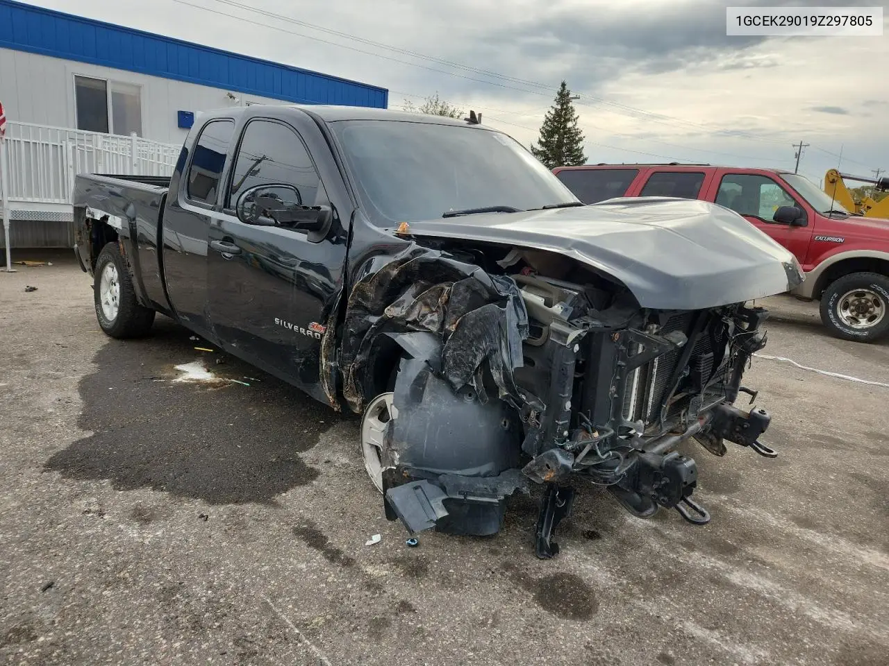 1GCEK29019Z297805 2009 Chevrolet Silverado K1500 Lt