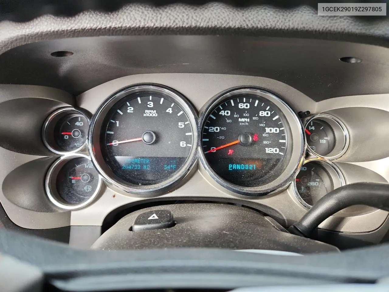 1GCEK29019Z297805 2009 Chevrolet Silverado K1500 Lt