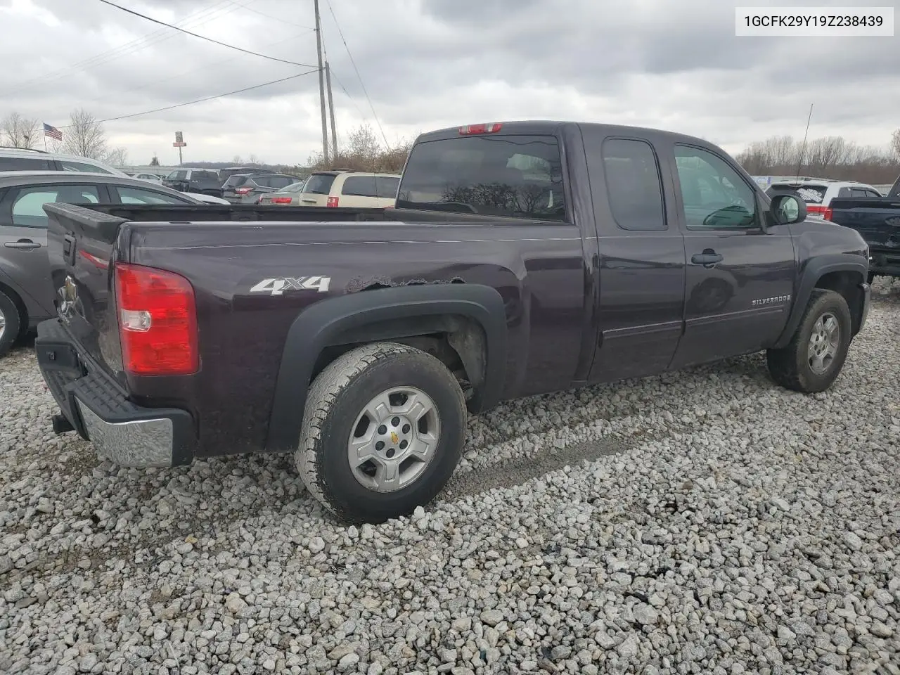 1GCFK29Y19Z238439 2009 Chevrolet Silverado K1500 Lt