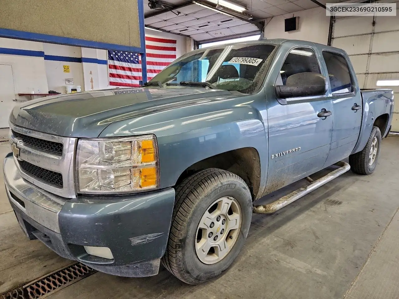 3GCEK23369G210595 2009 Chevrolet Silverado K1500 Lt