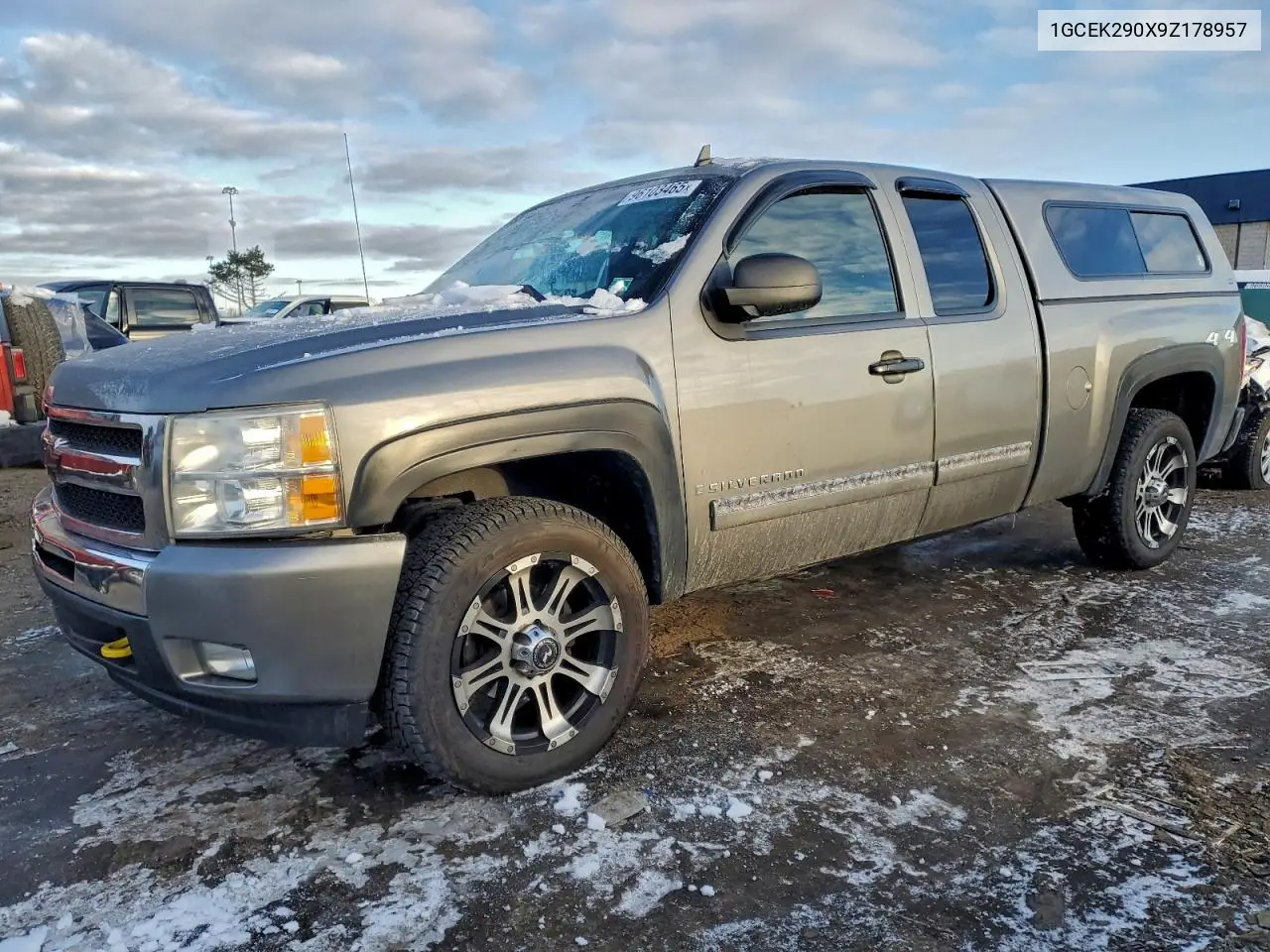 1GCEK290X9Z178957 2009 Chevrolet Silverado K1500 Lt