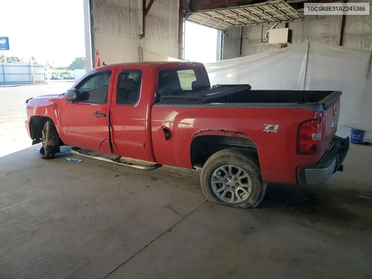 1GCSKSE31AZ245386 2010 Chevrolet Silverado K1500 Lt