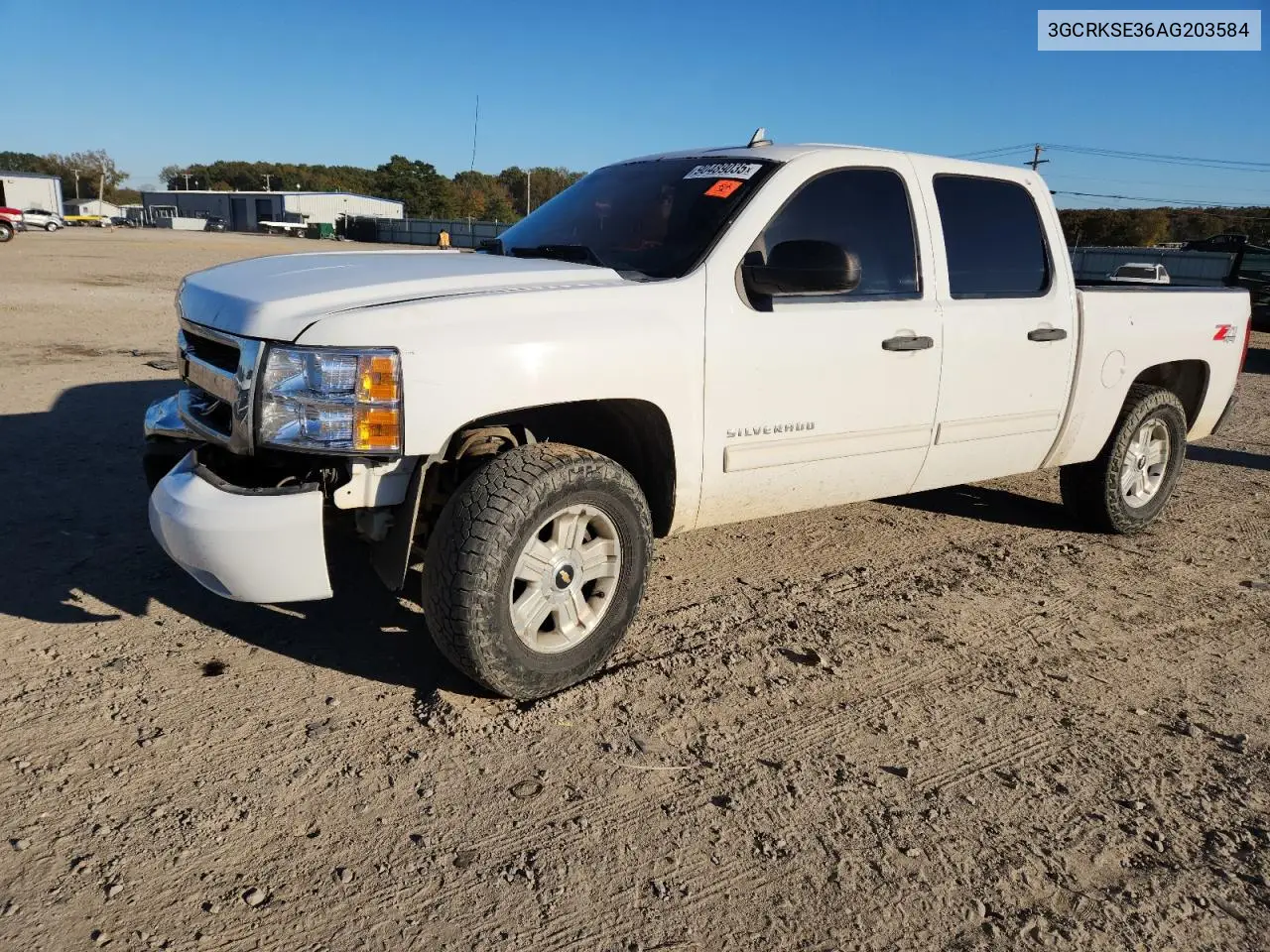 3GCRKSE36AG203584 2010 Chevrolet Silverado K1500 Lt