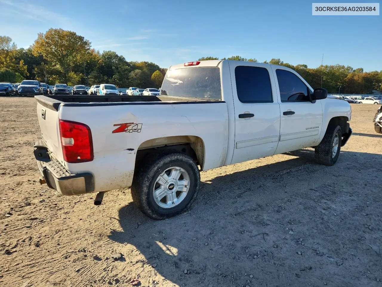 3GCRKSE36AG203584 2010 Chevrolet Silverado K1500 Lt