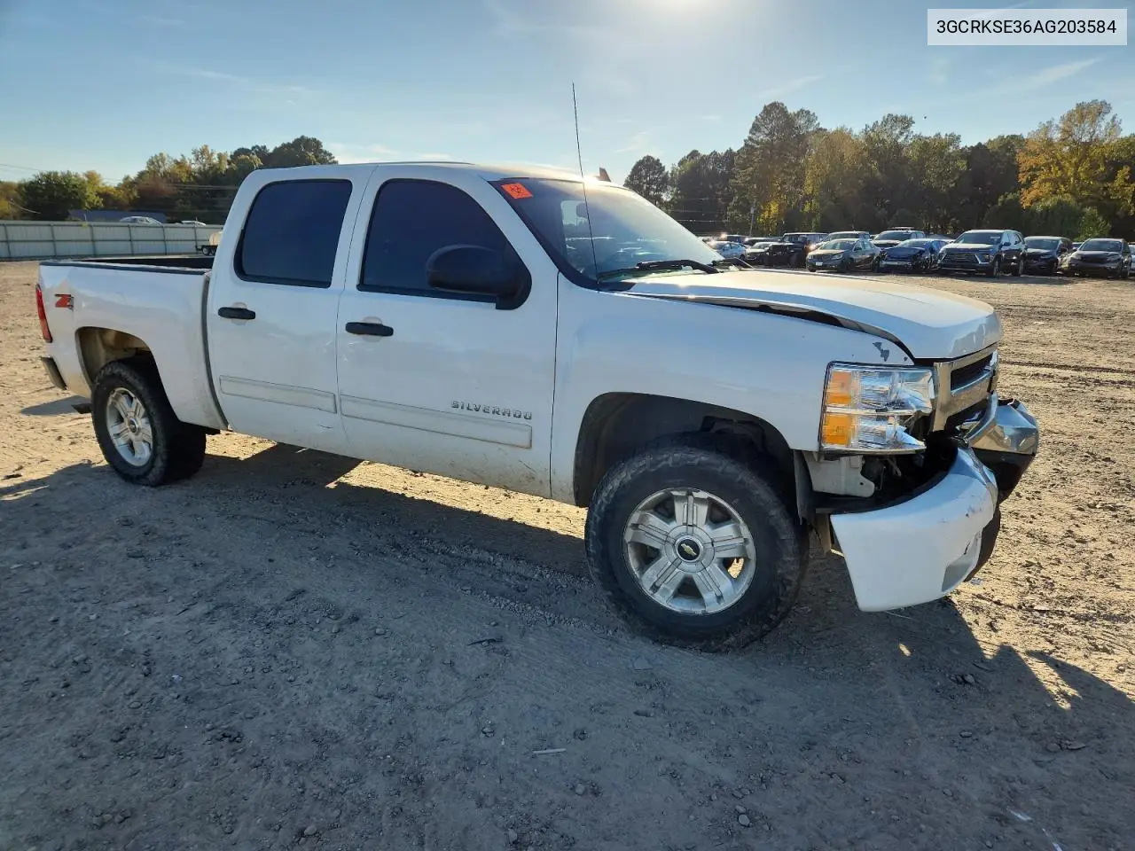 3GCRKSE36AG203584 2010 Chevrolet Silverado K1500 Lt