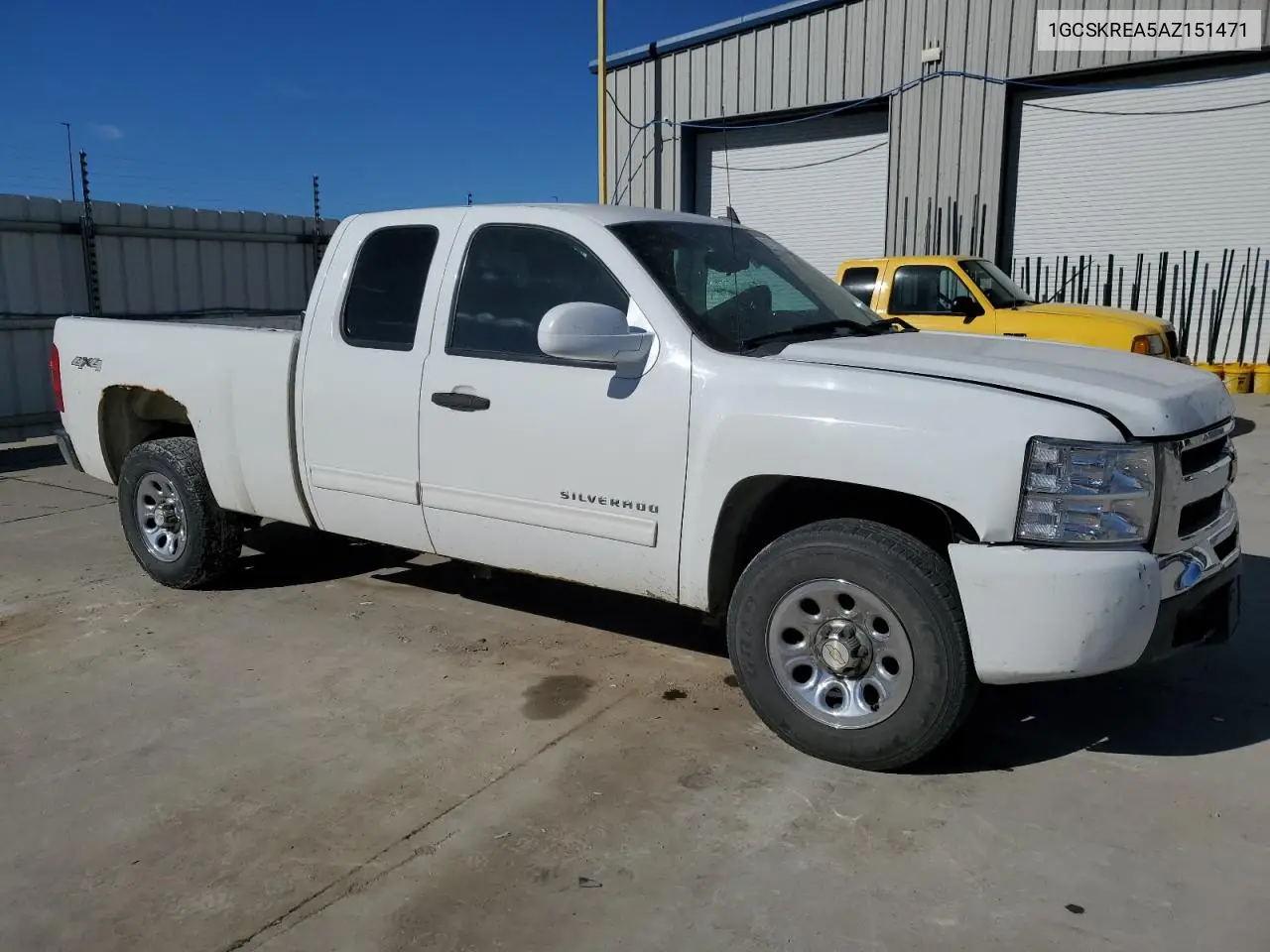 1GCSKREA5AZ151471 2010 Chevrolet Silverado K1500 Ls