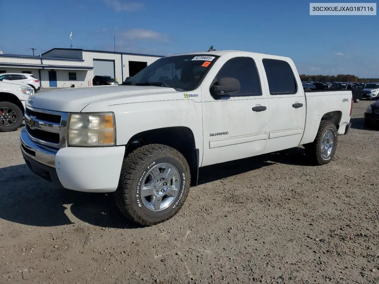 3GCXKUEJXAG187116 2010 Chevrolet Silverado K1500 Hybrid