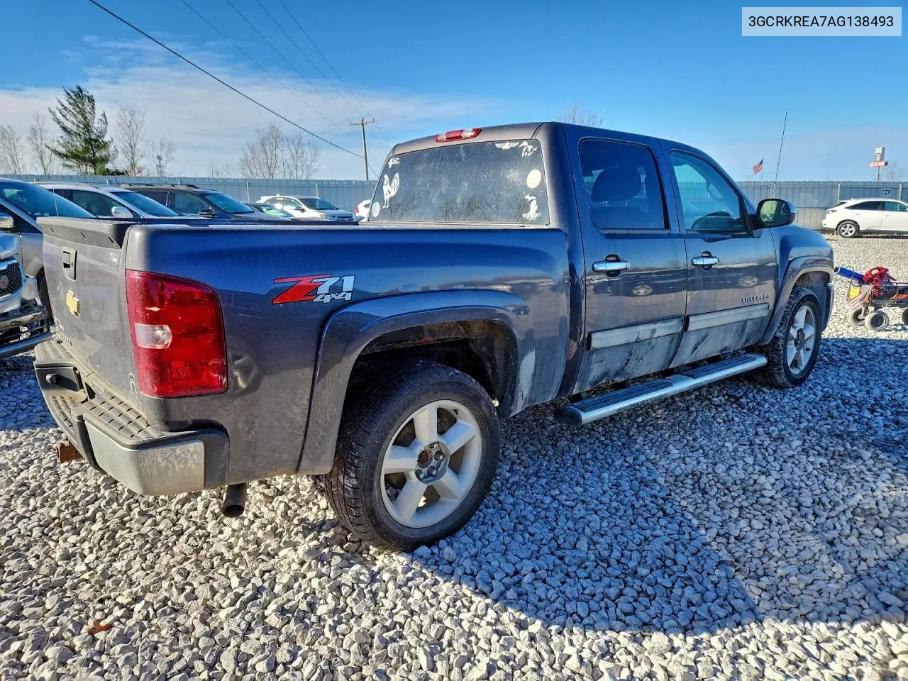 3GCRKREA7AG138493 2010 Chevrolet Silverado K1500 Ls