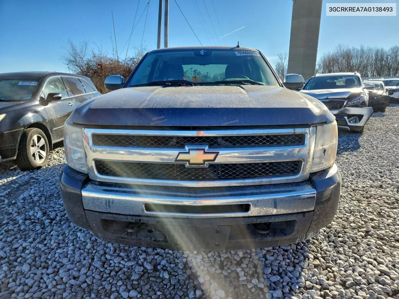 3GCRKREA7AG138493 2010 Chevrolet Silverado K1500 Ls