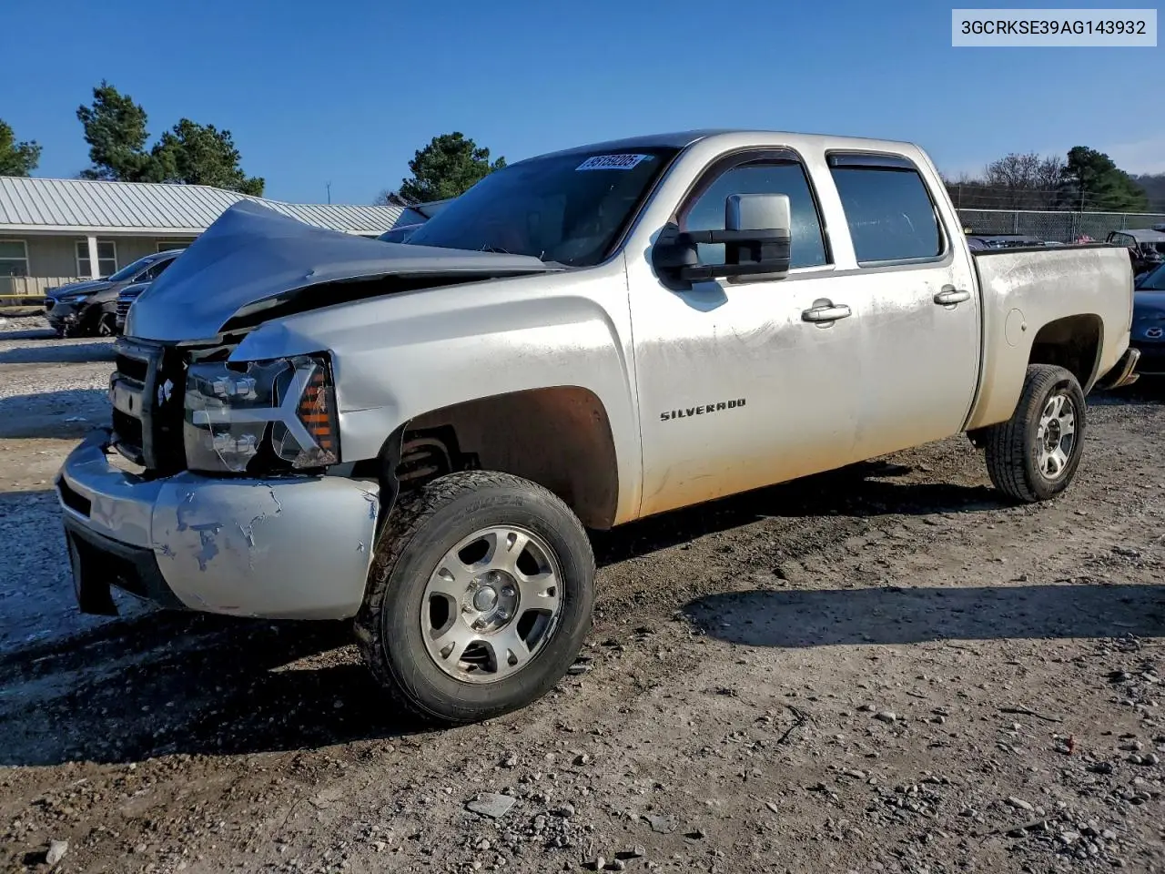 3GCRKSE39AG143932 2010 Chevrolet Silverado K1500 Lt