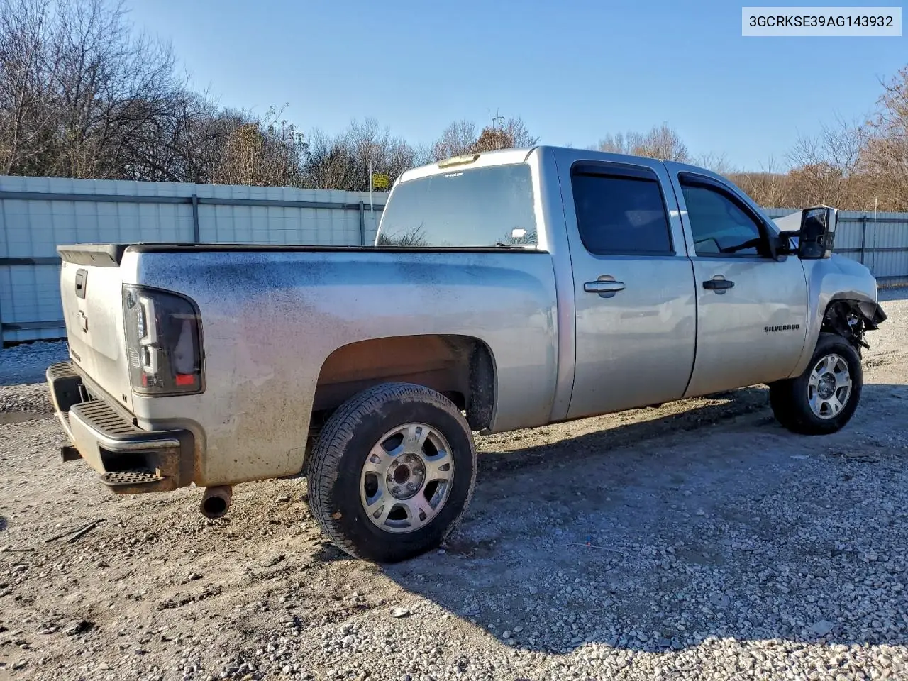 3GCRKSE39AG143932 2010 Chevrolet Silverado K1500 Lt