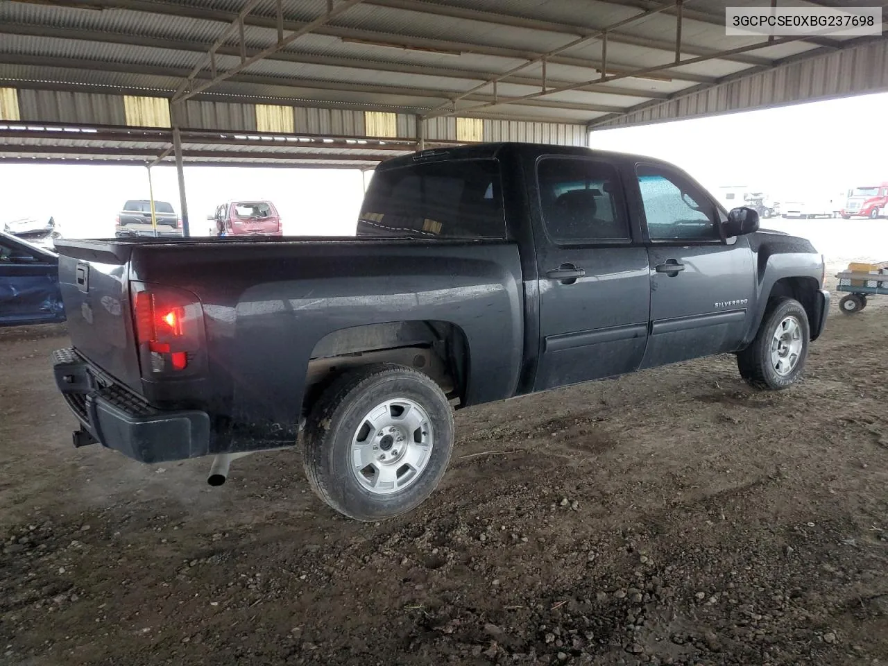 2011 Chevrolet Silverado C1500 Lt VIN: 3GCPCSE0XBG237698 Lot: 38309994