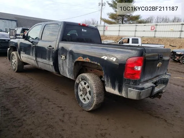 1GC1KYCG2BF211187 2011 Chevrolet Silverado K2500 Heavy Duty Ltz